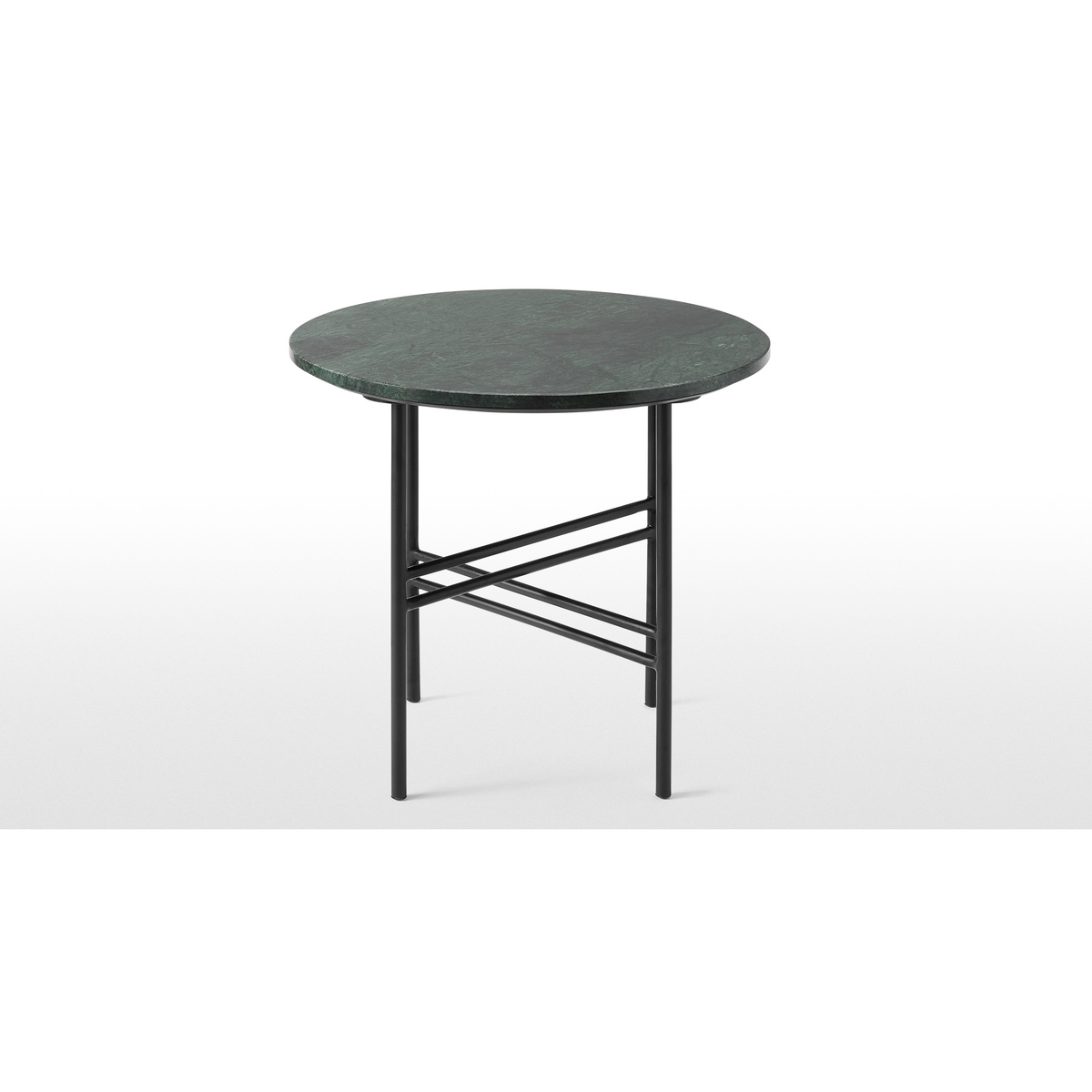 Ailish Large Round Side Table, Green Marble – image 4