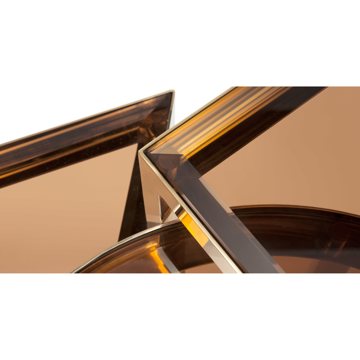 Nova Set of 3 Nesting Tables, Brass – image 6