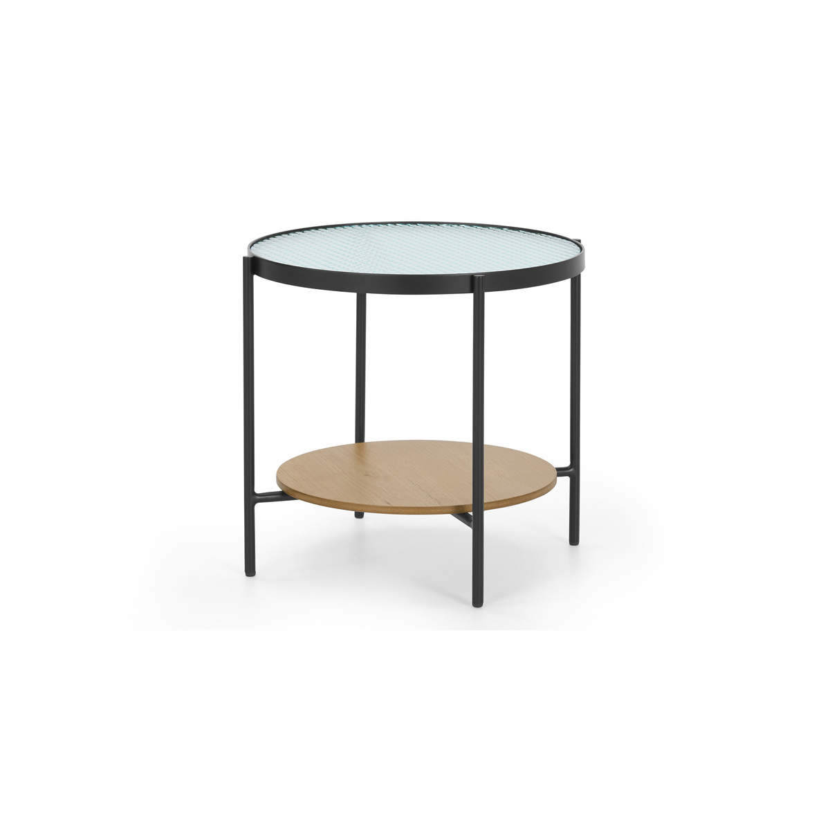 Kameko Side table, Oak and Textured Glass – image 7