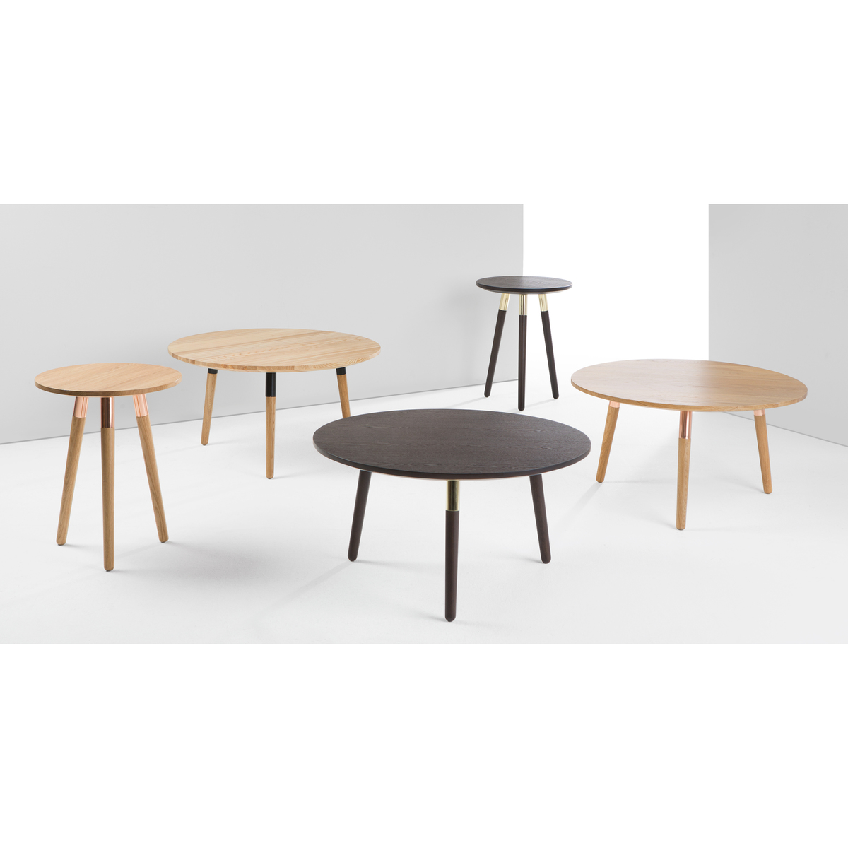 Range Side Table, Solid Oak and Copper – image 5