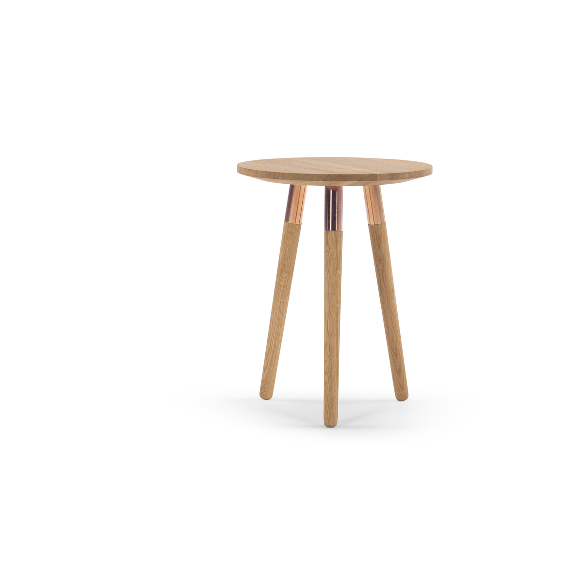 Range Side Table, Solid Oak and Copper – image 8