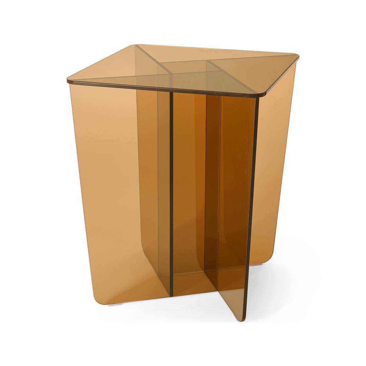 Oki Side Table, Caramel Glass – image 2