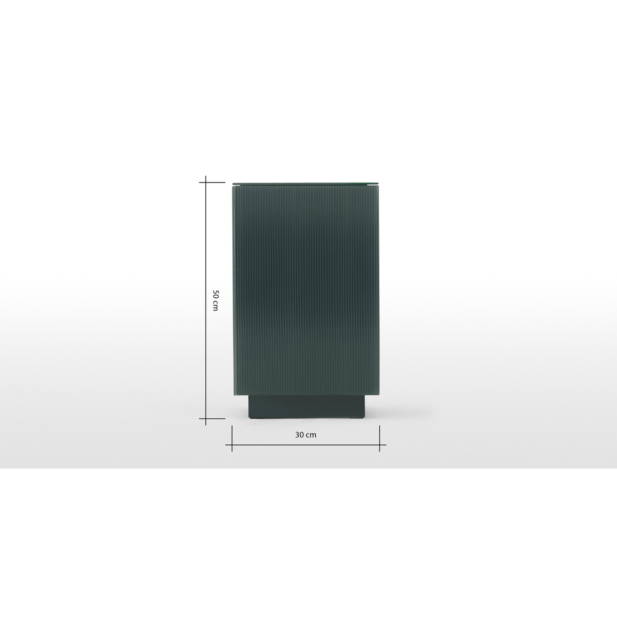 Cosmo Side Table, Grey Glass – image 7