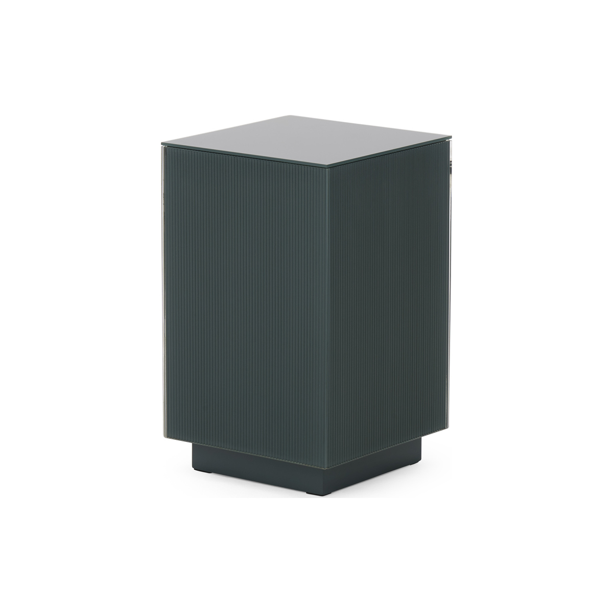 Cosmo Side Table, Grey Glass – image 1
