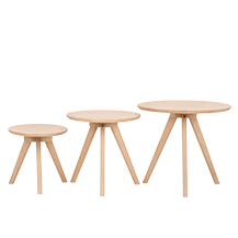 Set of 3 Orion Side Tables, Natural – image 9
