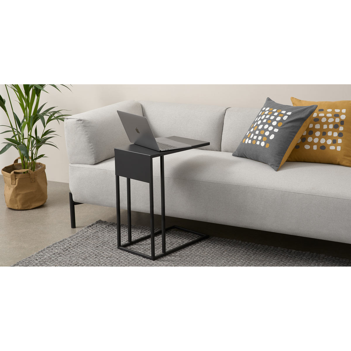 MADE Essentials Emira Laptop Side Table, Black – image 2