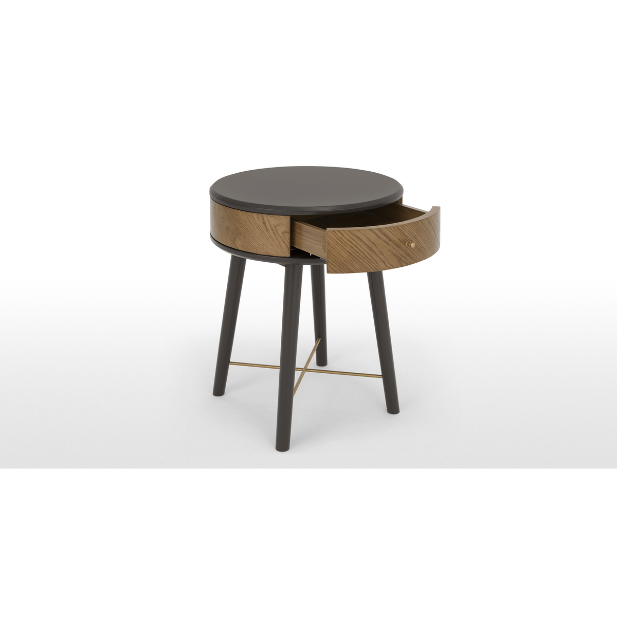 Belgrave Side Table With Drawer, Dark Stained Oak – image 4