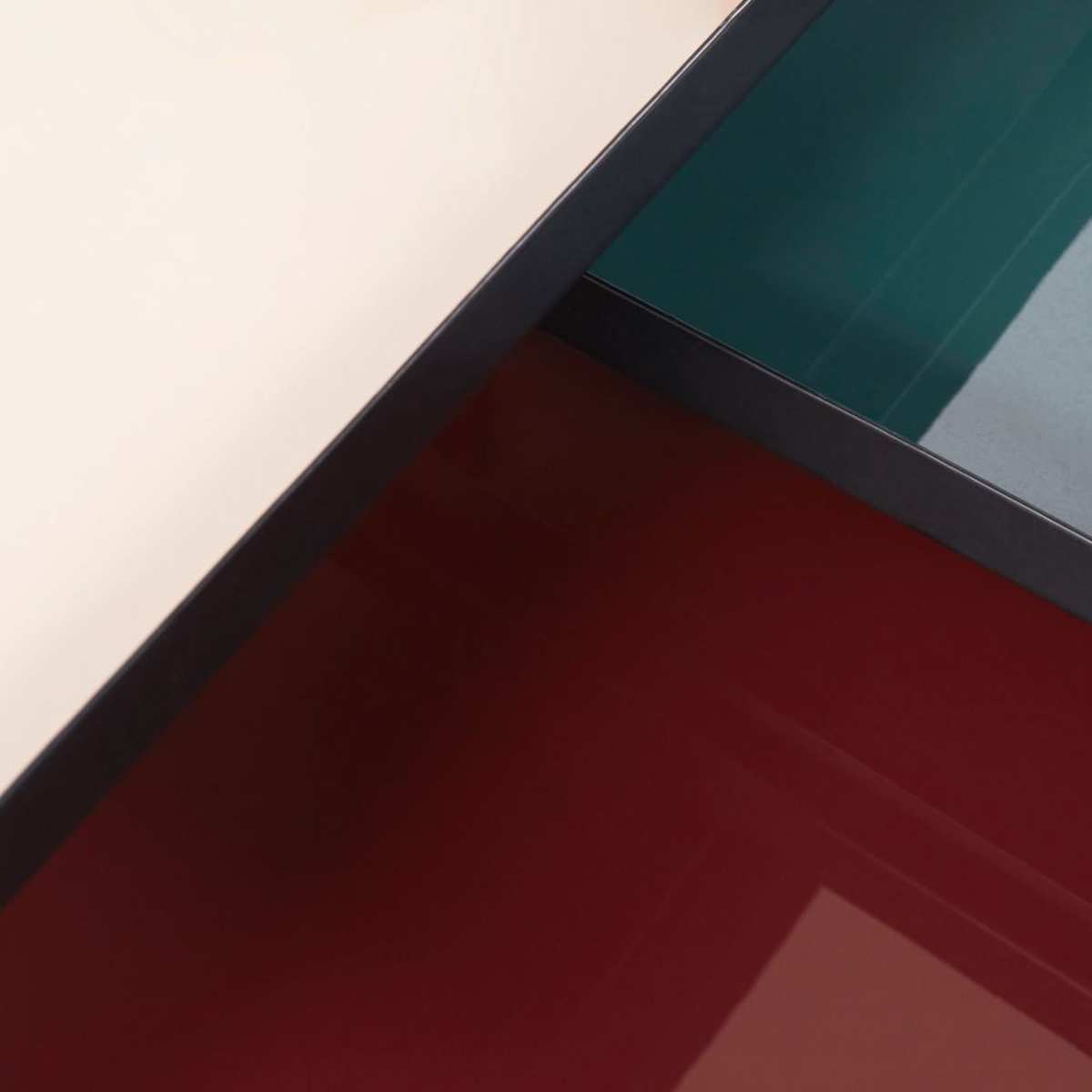 Multicoloured and Black Metal Side Tables (x3) – image 3