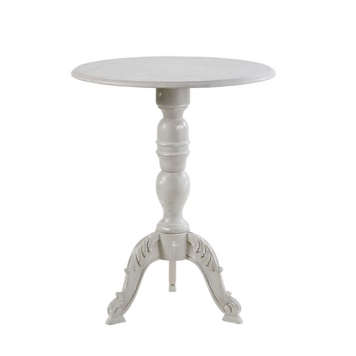 Aged Effect Grey Pedestal Table – image 2