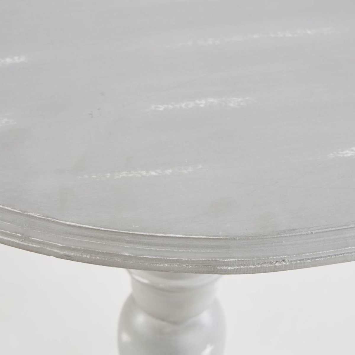 Aged Effect Grey Pedestal Table – image 3