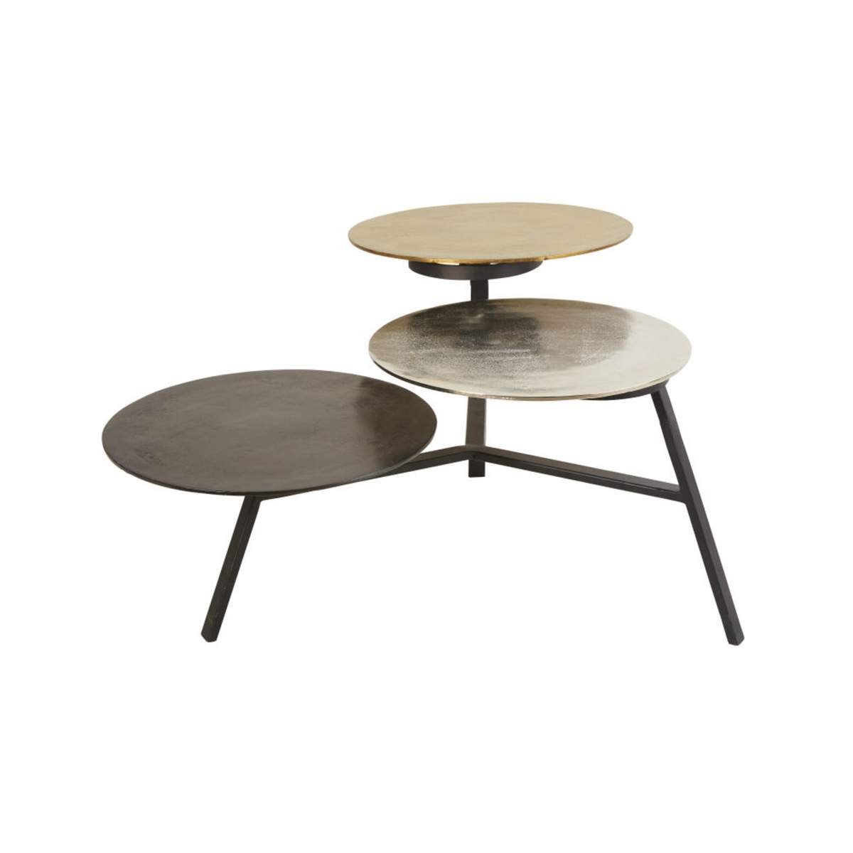 Side Table with 3 Removable Metal Trays – image 2