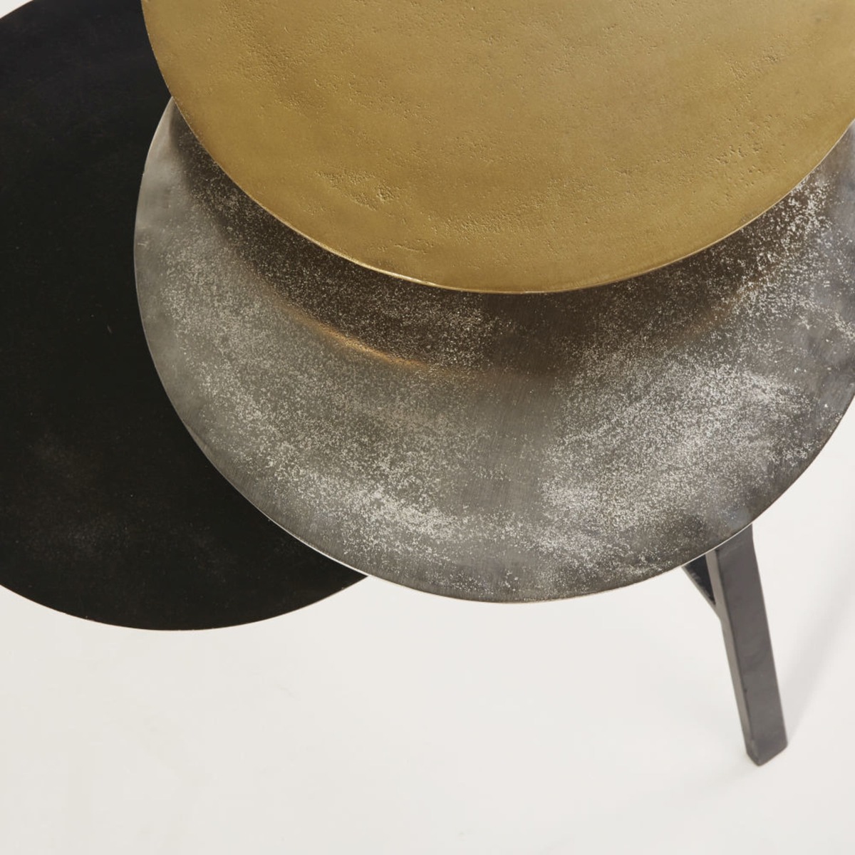 Side Table with 3 Removable Metal Trays – image 5