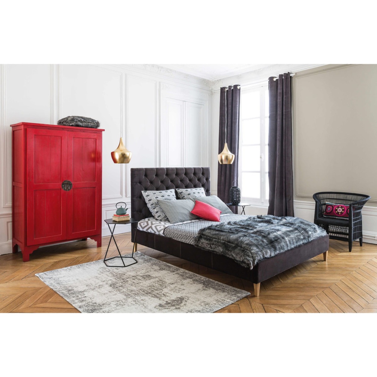 CURTIS metal side table in black W 45cm – image 9