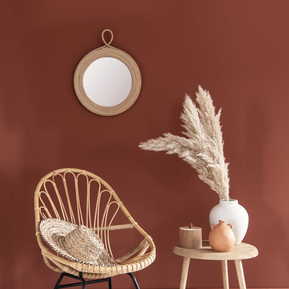 Oval paulownia side table – image 6
