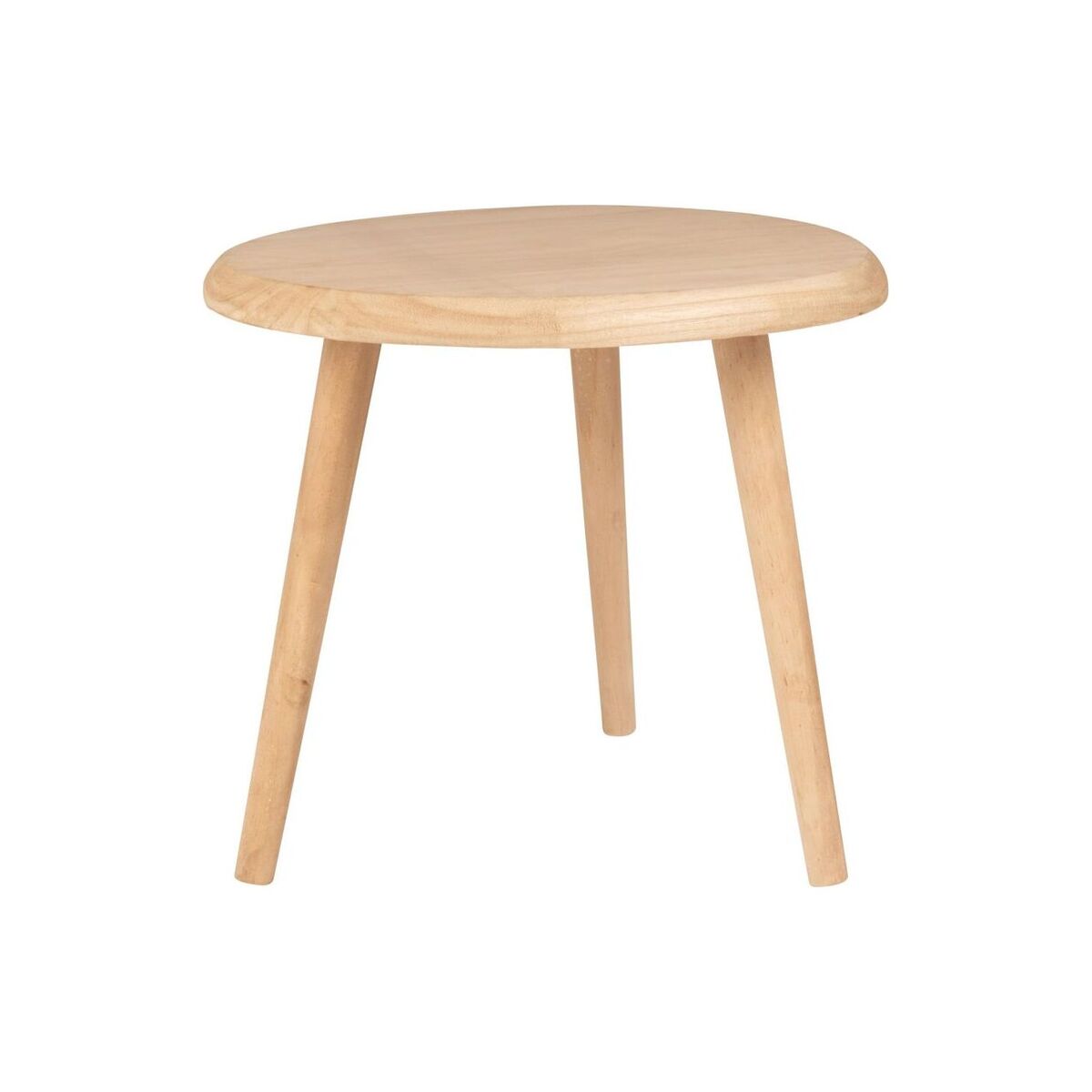 Oval paulownia side table – image 2