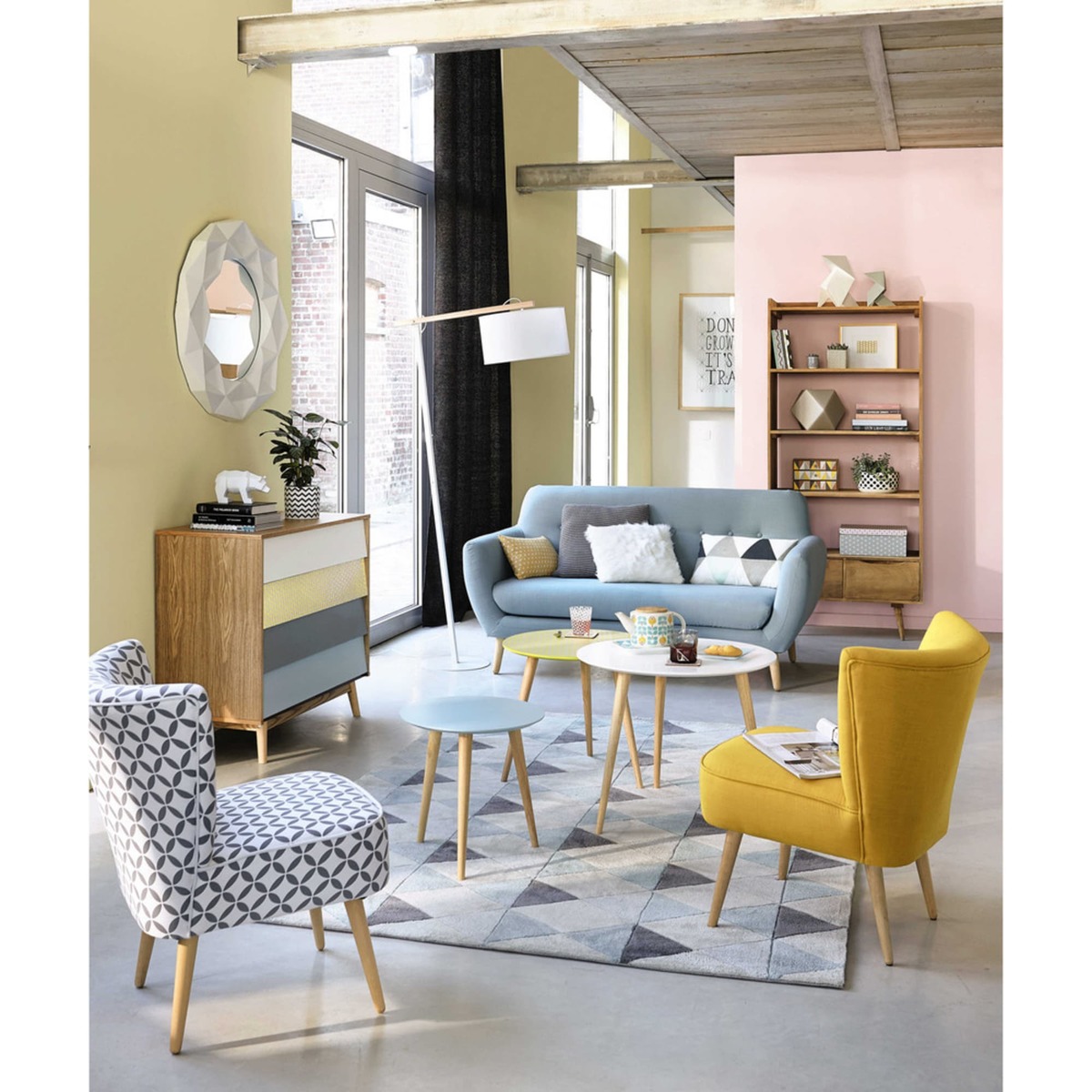 Nest of Vintage Tables Fjord – image 3
