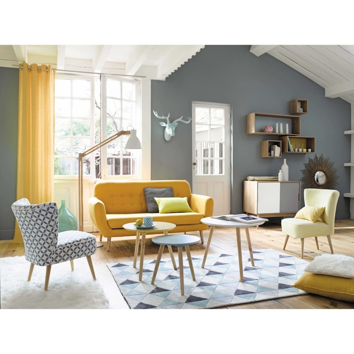 Nest of Vintage Tables Fjord – image 5