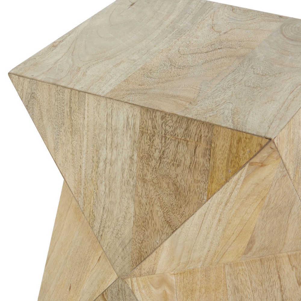 Prism side table in mango wood – image 4
