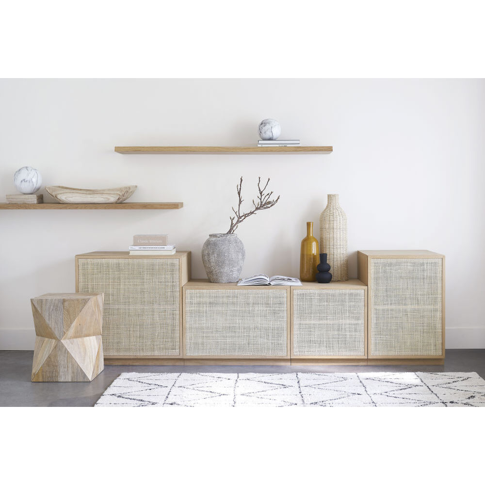 Prism side table in mango wood – image 5
