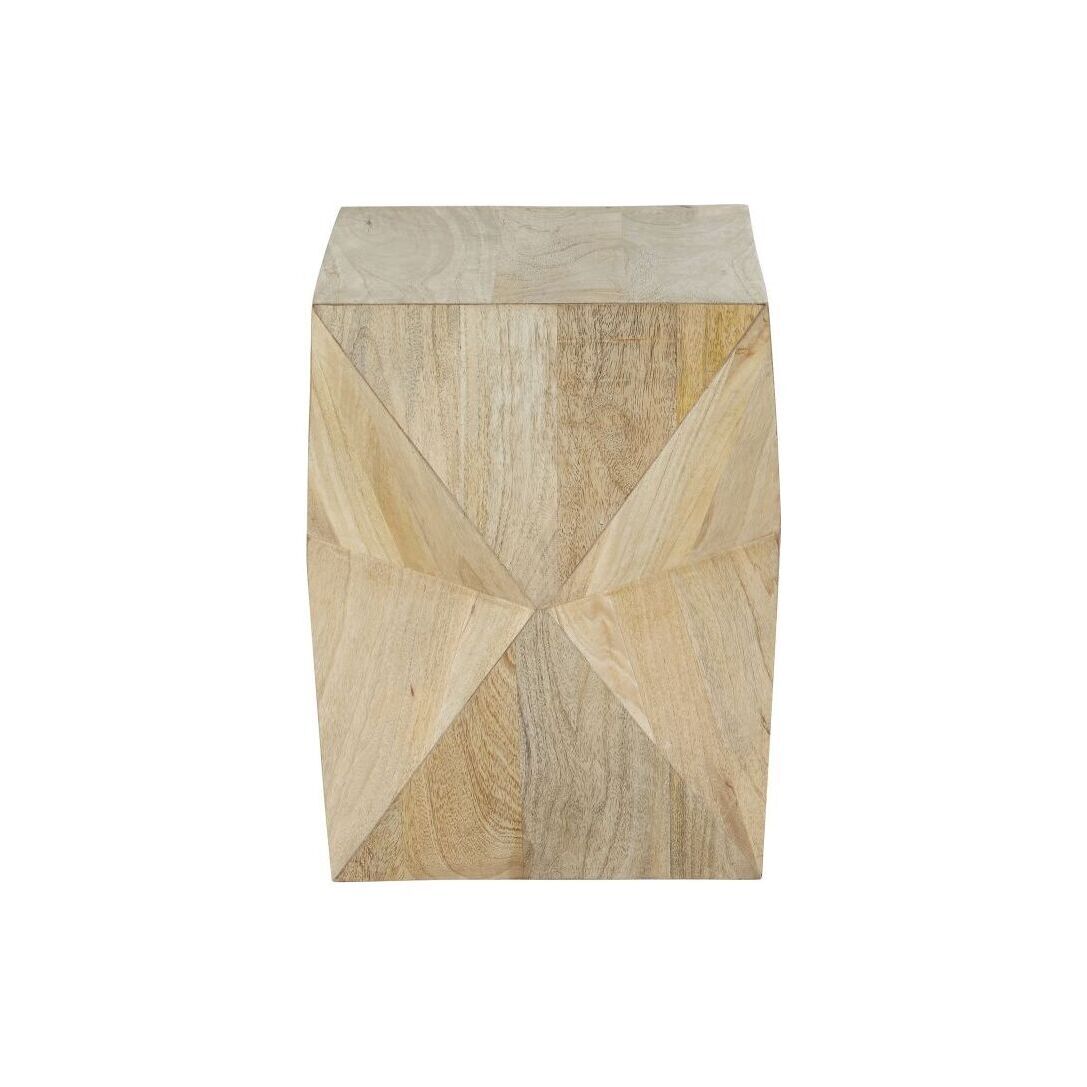 Prism side table in mango wood – image 2
