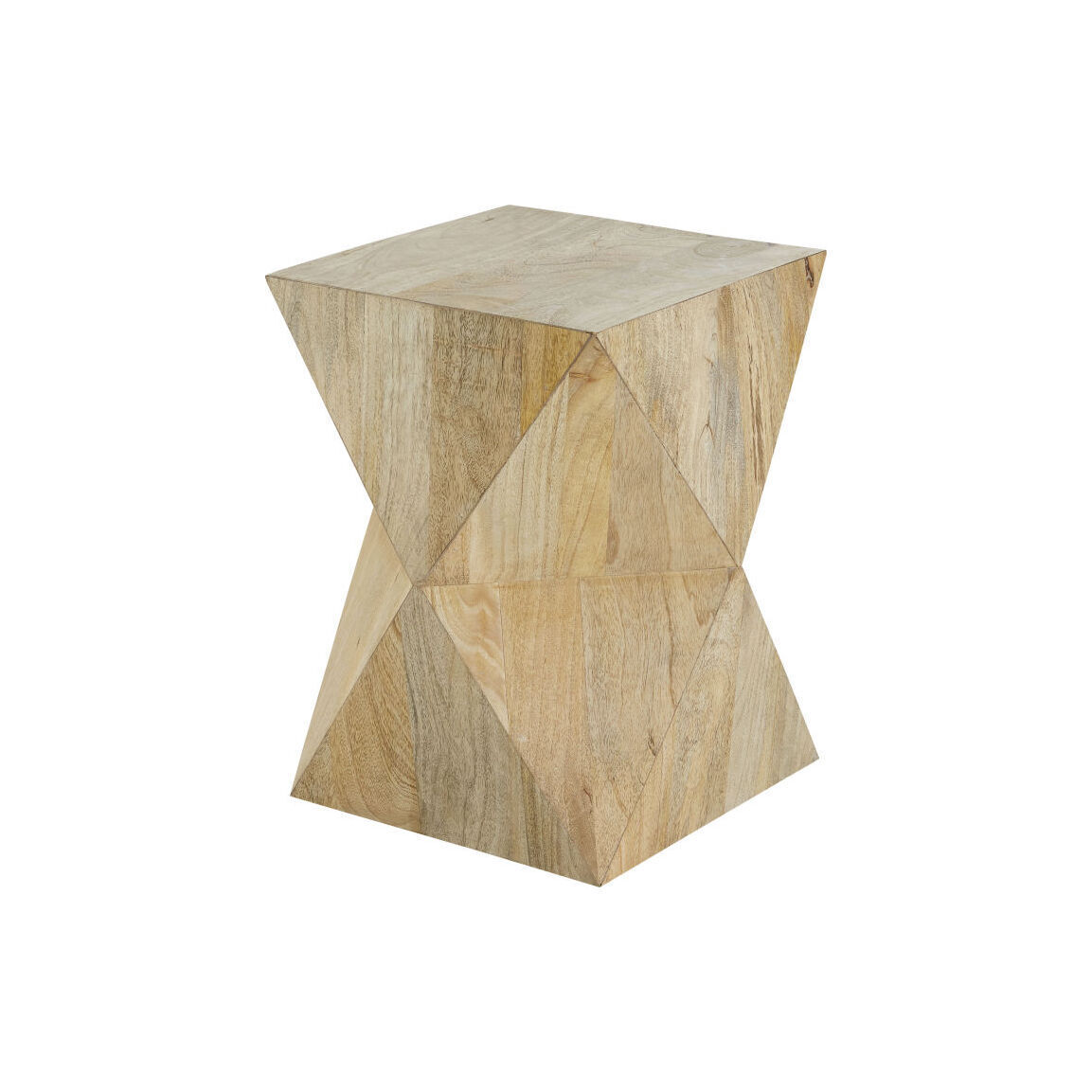 Prism side table in mango wood – image 1