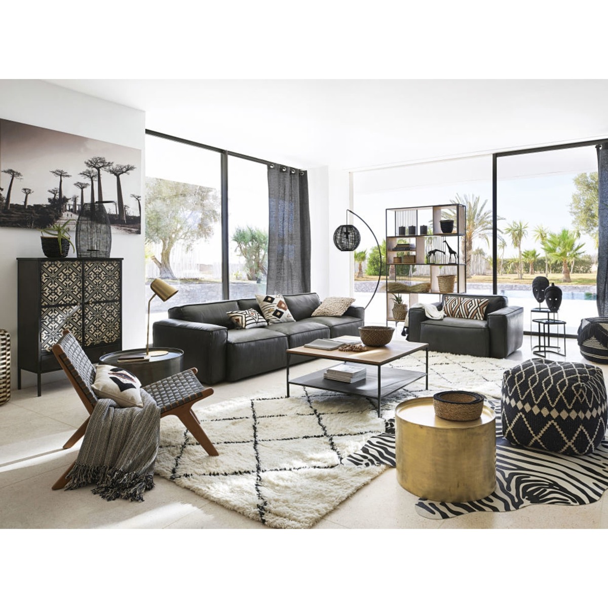 Black Metal Side Tables (x2) – image 4