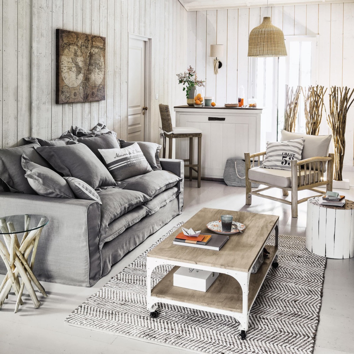 Eucalyptus Side Table in White – image 10