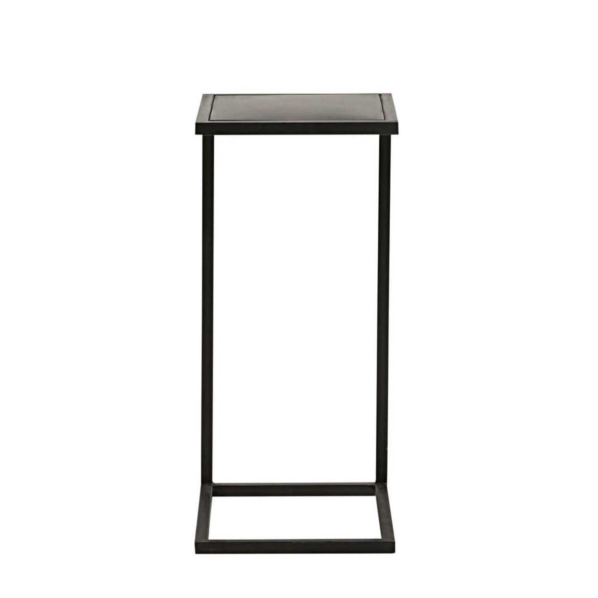 Industrial black metal side table Edison – image 3