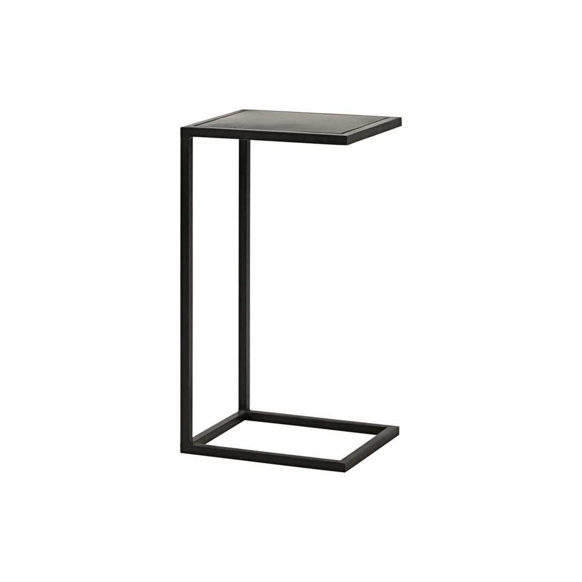 Industrial black metal side table Edison – image 1