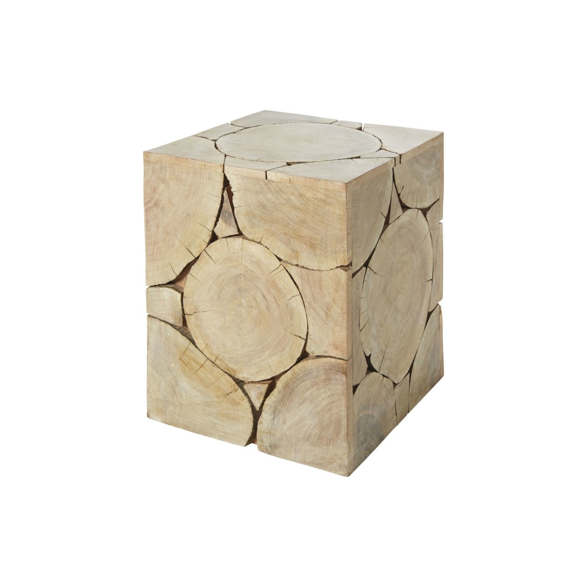 Albizia Wood Side Table – image 1