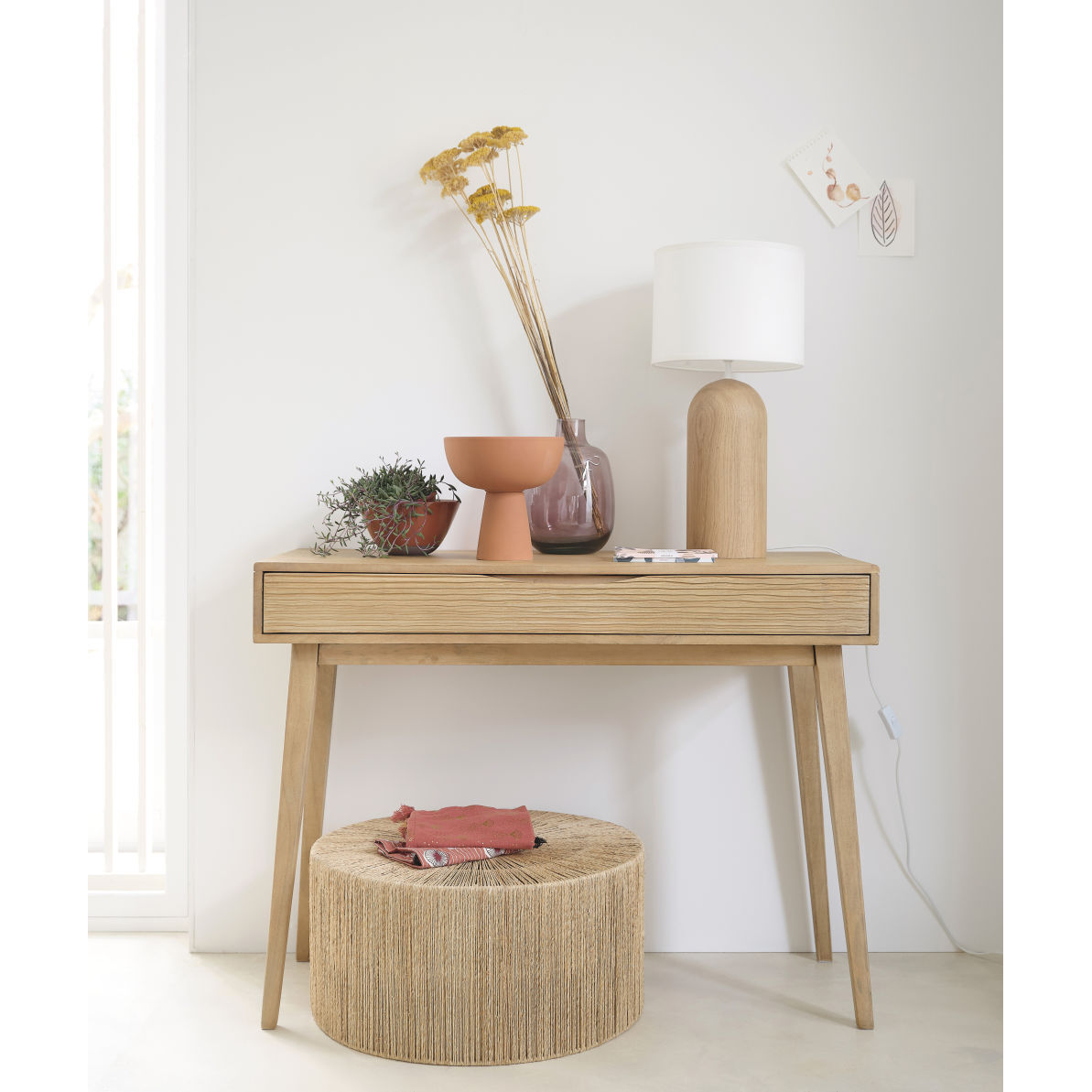 Jute side table 56x27cm – image 3