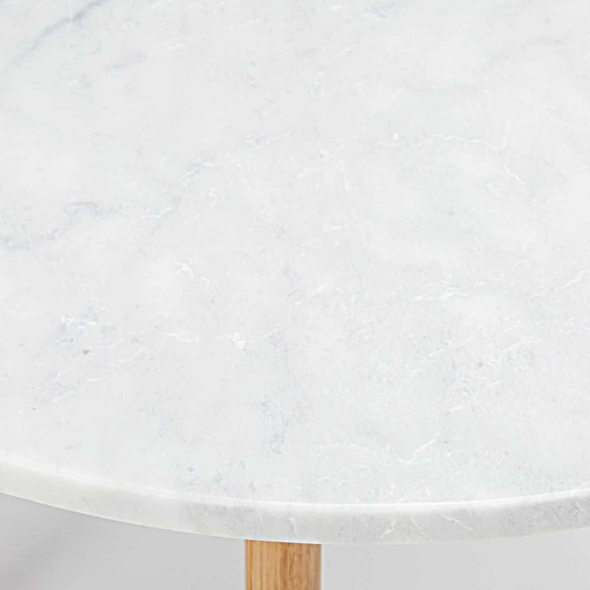Marble and oak nest of tables Twins – image 2