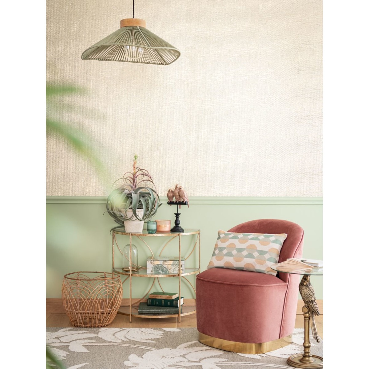 Animal Side Table with Glass Top – image 3