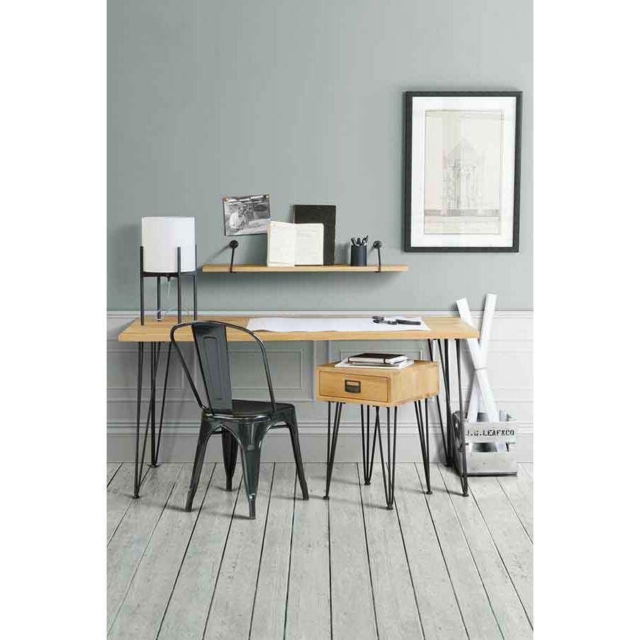 Felix Industrial Side Table - Solid oak and steel – image 4
