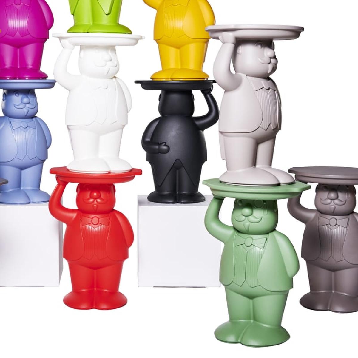 End table Ambrogio plastic material / 42.5 x 38.5 x H 60.5 cm - Polyethylene - Slide – image 2