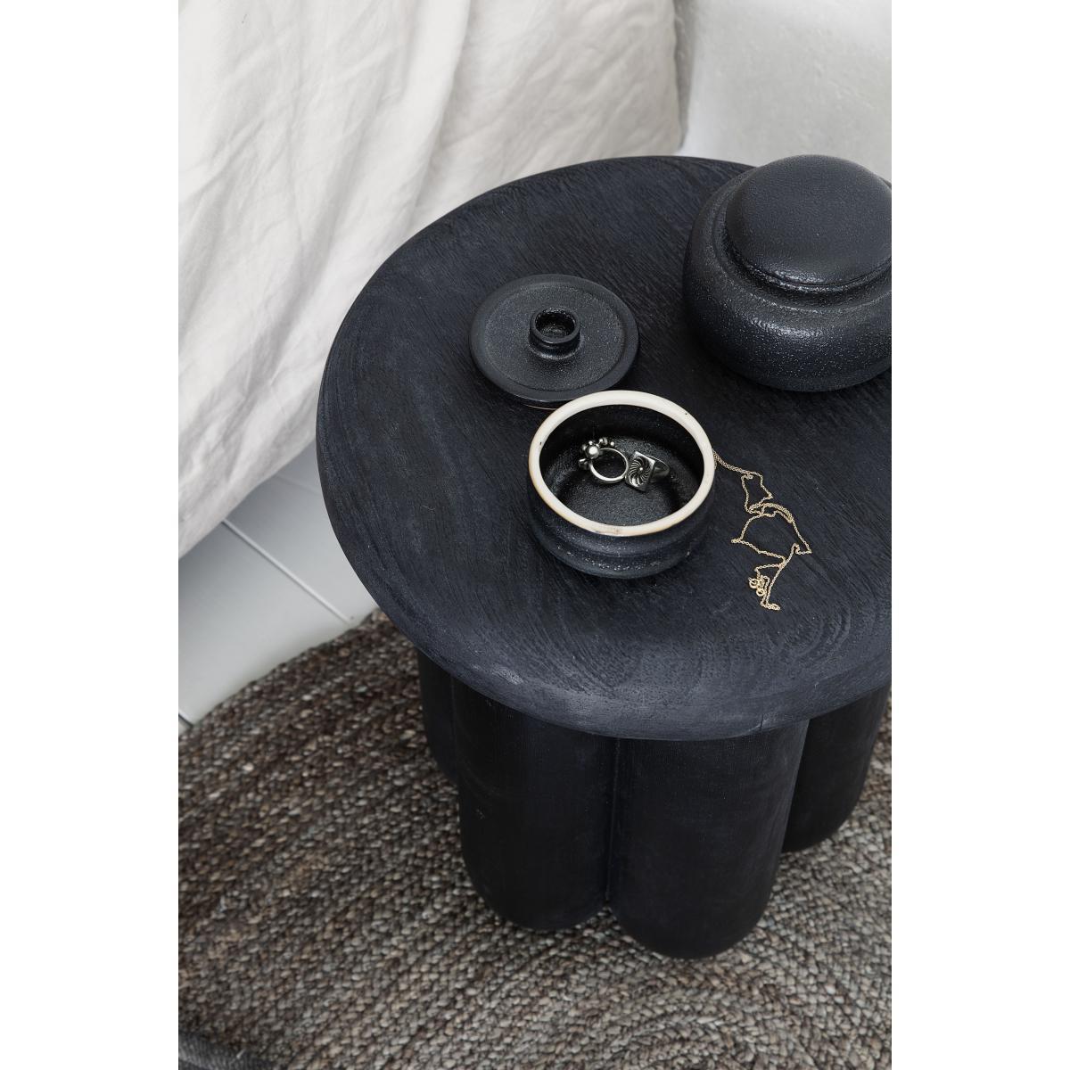 Phant End table - / Wood - Ø 38 x H 43 cm by House Doctor Black – image 3
