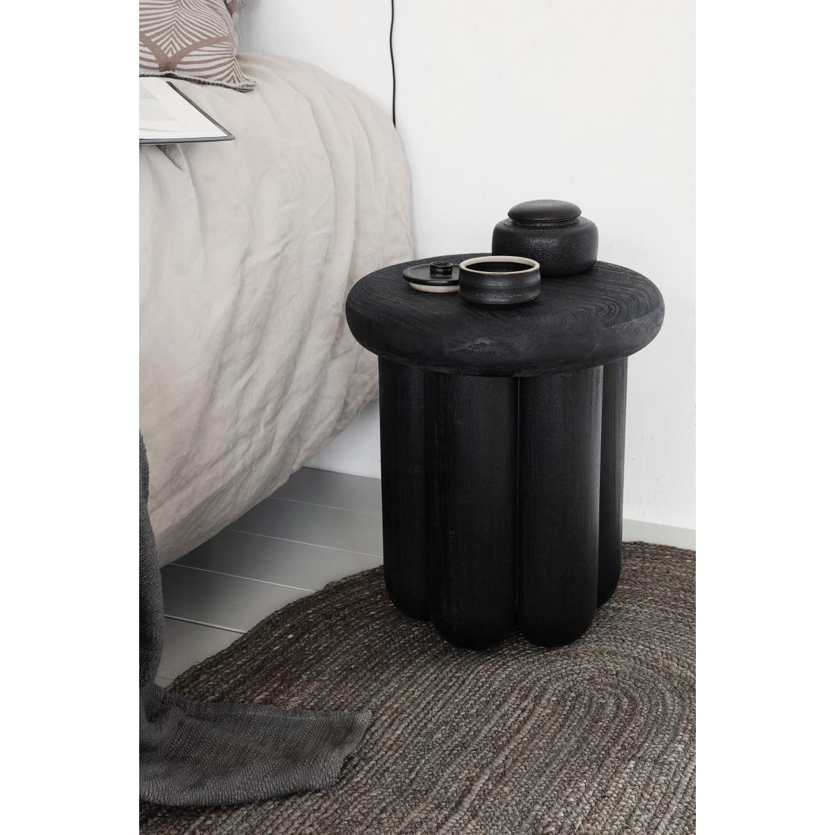 Phant End table - / Wood - Ø 38 x H 43 cm by House Doctor Black – image 4