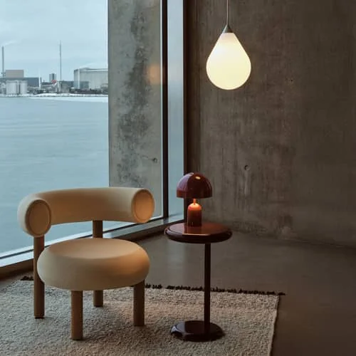 Spot End table metal purple / Ø 35 x H 55 cm - Tom Dixon – image 2