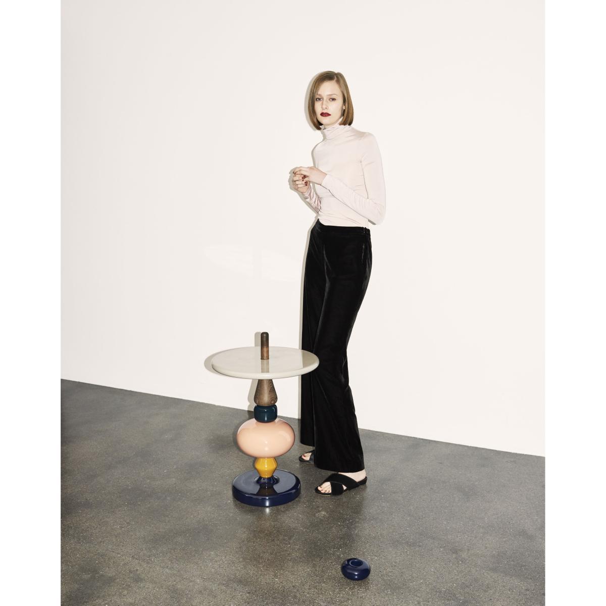 Shuffle MH1 End table - / Wood - Modular - Ø 45 x H 69 cm by &tradition Multicoloured – image 3