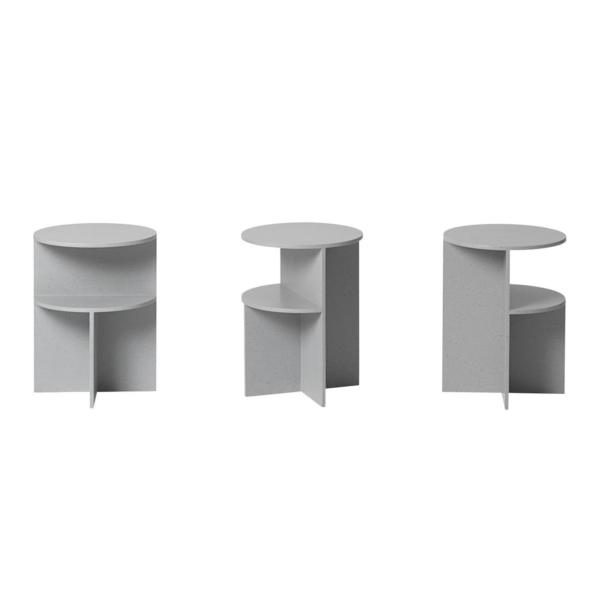 Halves End table - / 2 trays by Muuto Grey – image 2