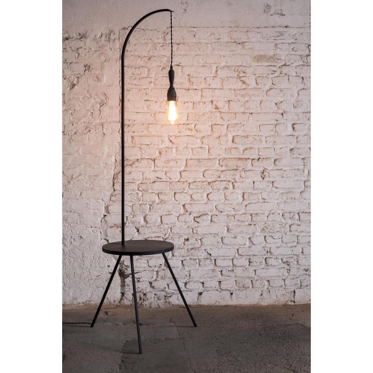 Studio Simple Illuminated side table - / Ø 50 x H 160 cm by Serax Black – image 2