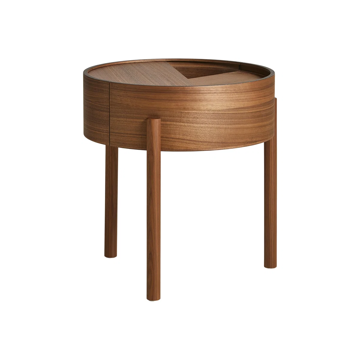 Woud Arc side table Walnut – image 1