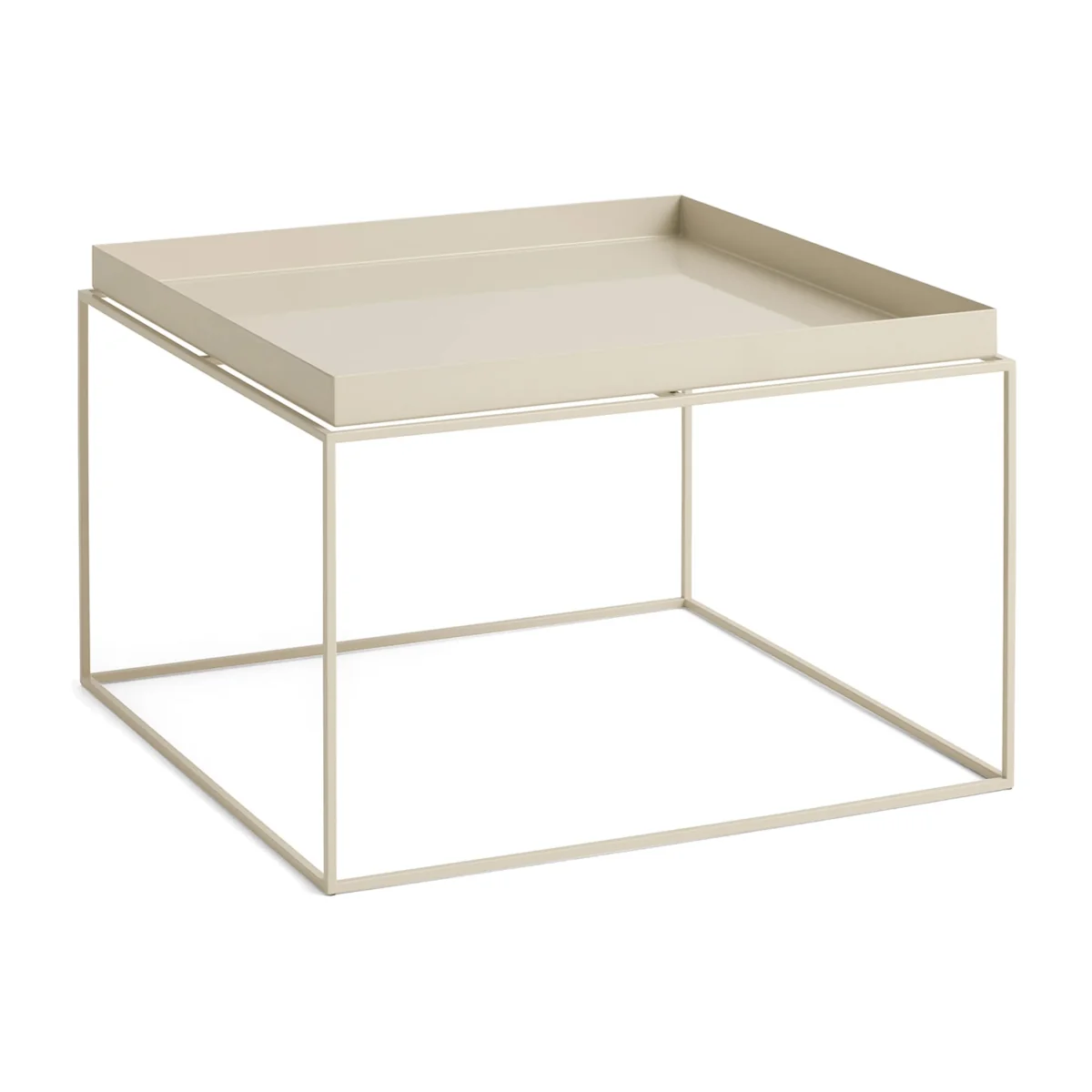 HAY Tray Table medium side table Warm beige 60x60x39 cm – image 1