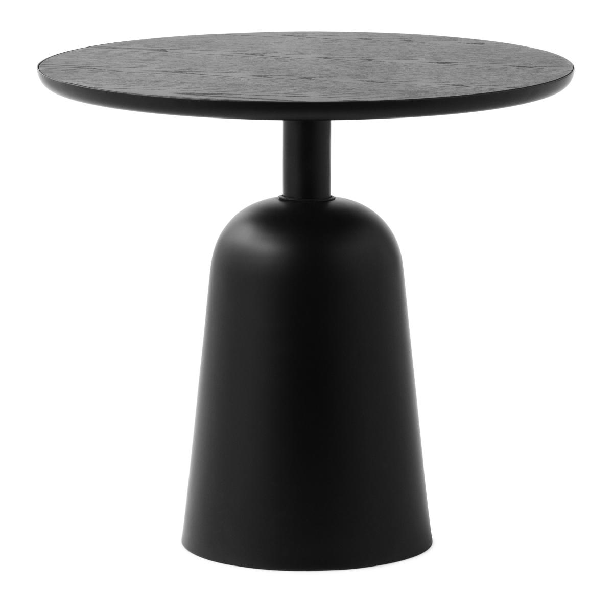 Normann Copenhagen Turn adjustable table Ø55 cm black – image 2