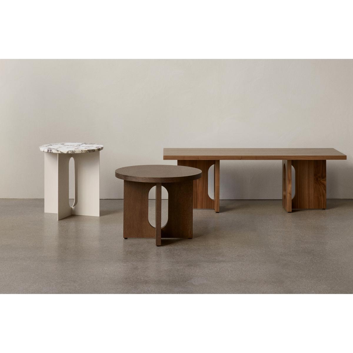 MENU Androgyne side table Ø50 cm dark-stained oak Dark stained oak - table top – image 3