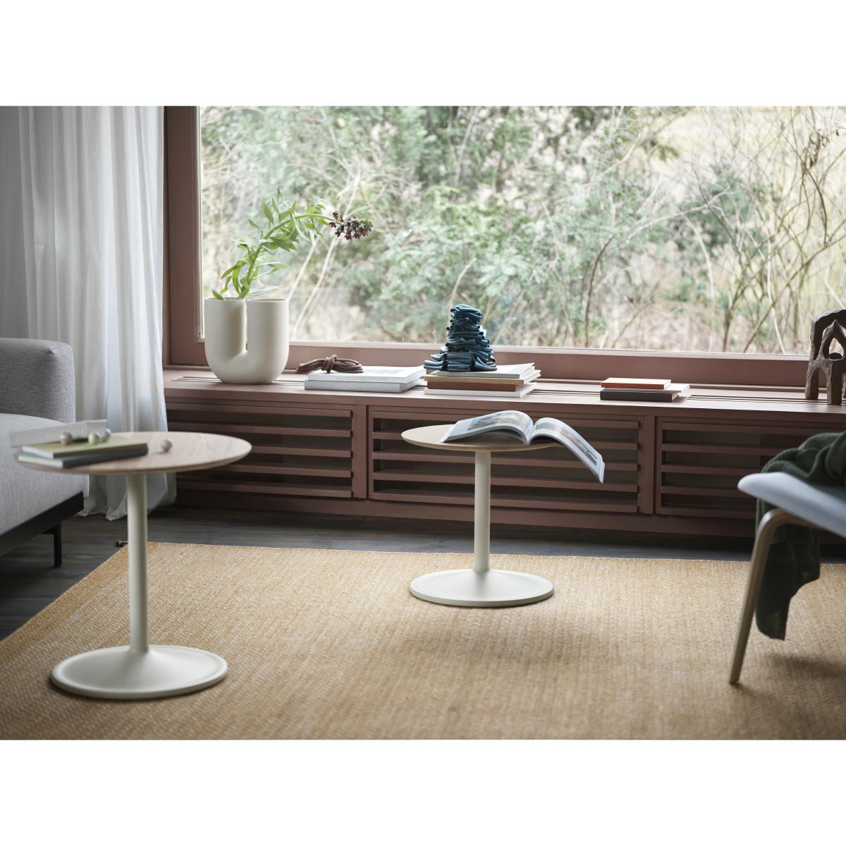 Muuto Soft 45x45cm side table Solid oak-off white H: 48 cm – image 4