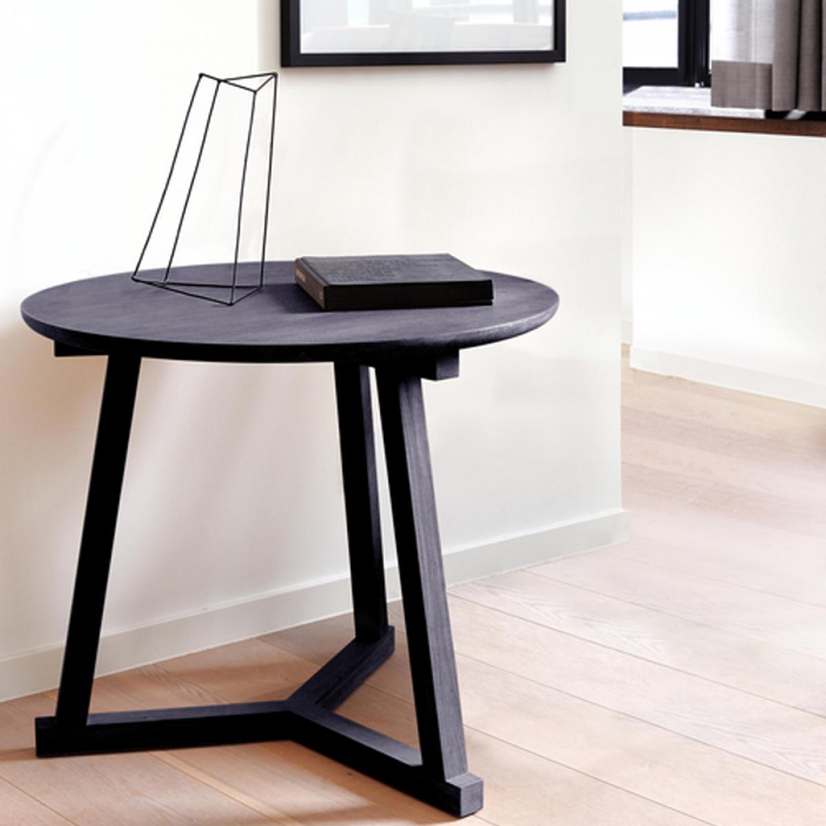 Ethnicraft Tripod side table Oak — Wax oil small 56x46 cm – image 5