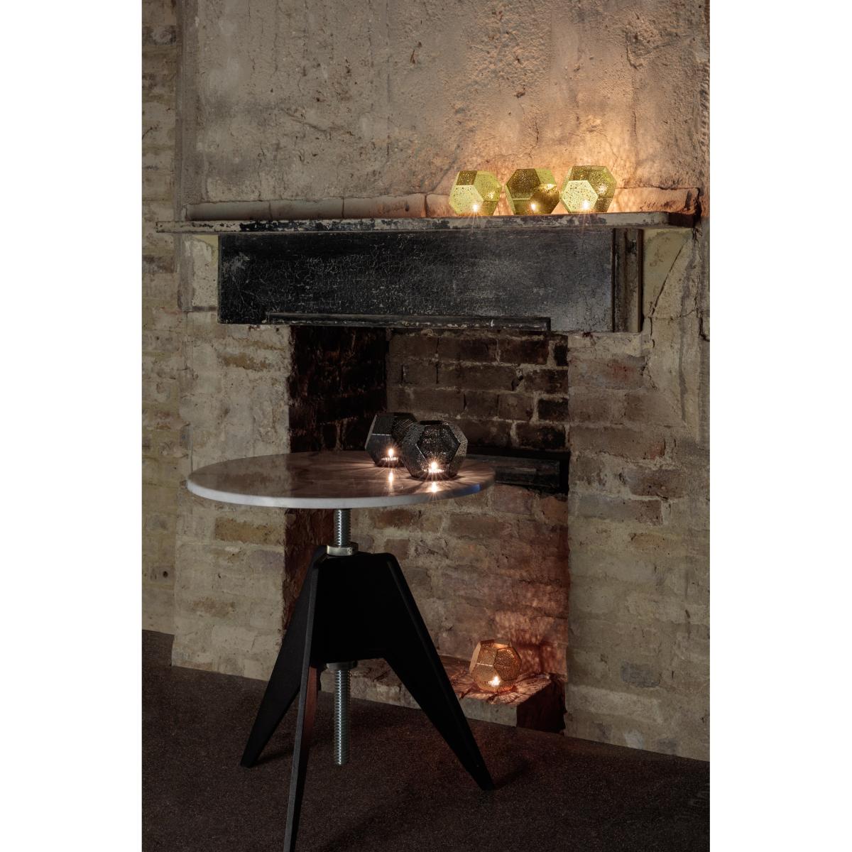 Tom Dixon Screw side table Ø60 cm White marble-cast iron – image 3