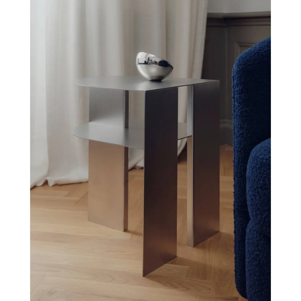 New Works Rand side table Stainless Steel – image 5