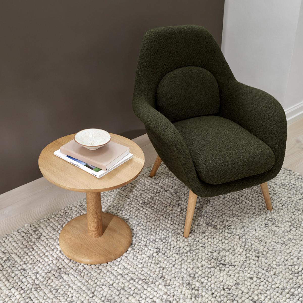 Fredericia Furniture Pon side table Black lacquered oak Ø35 cm – image 2